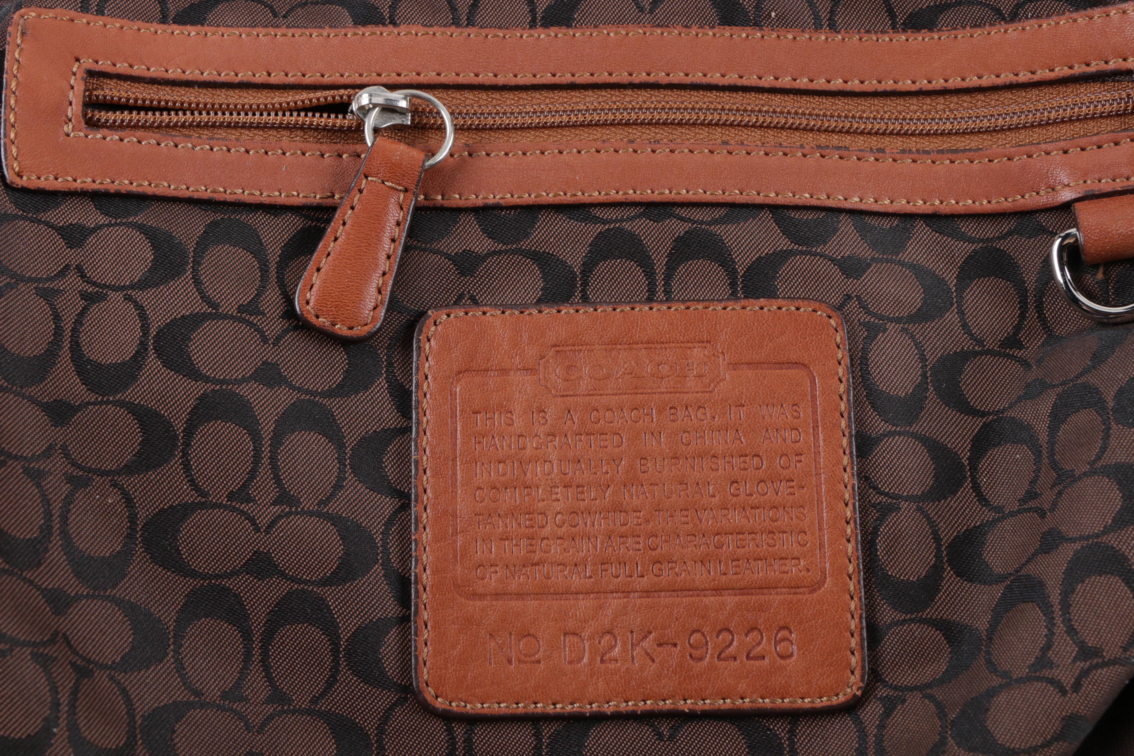 2002 Coach Ergo Whiskey Brown Leather Hobo Bag