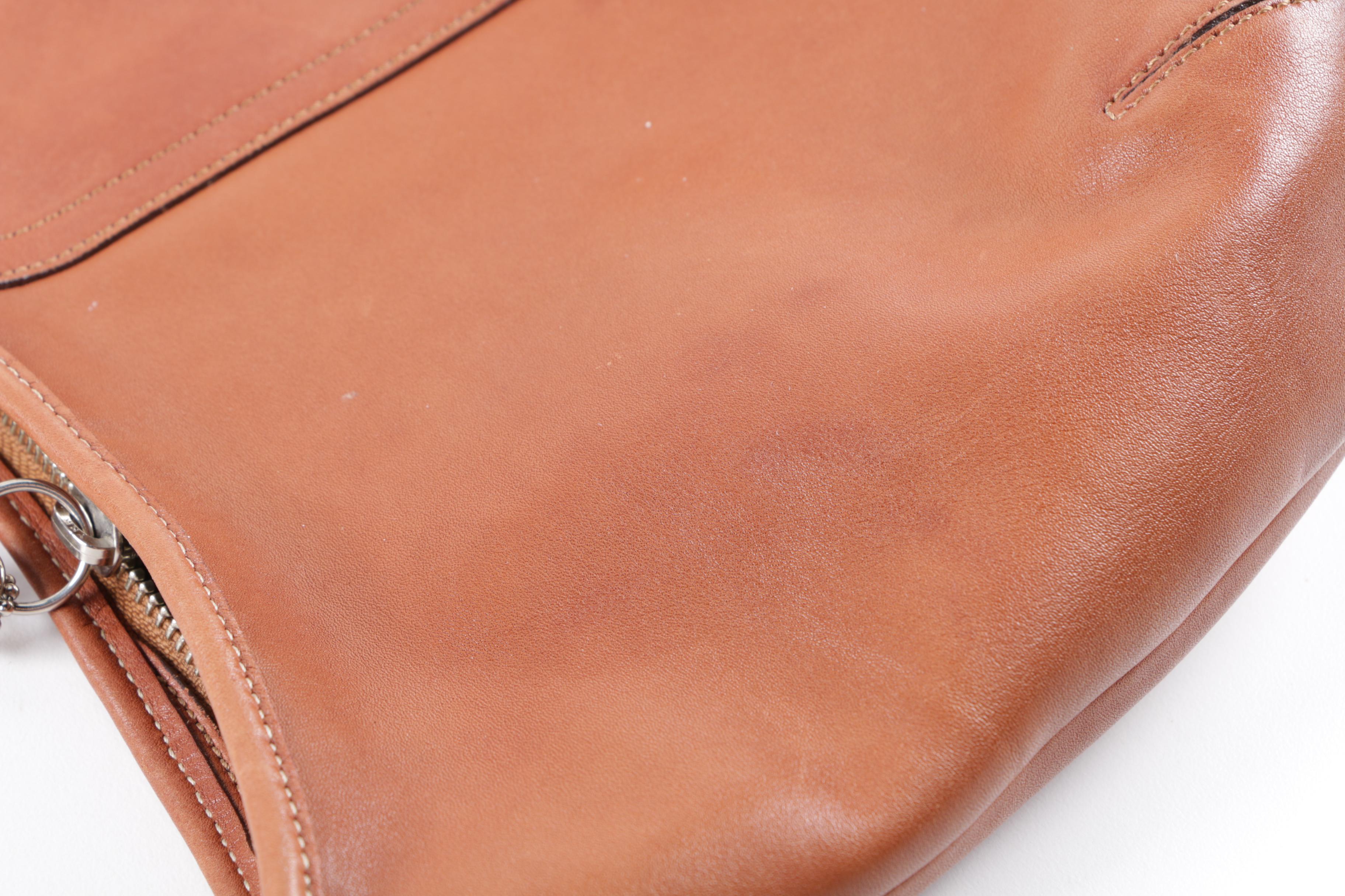 2002 Coach Ergo Whiskey Brown Leather Hobo Bag