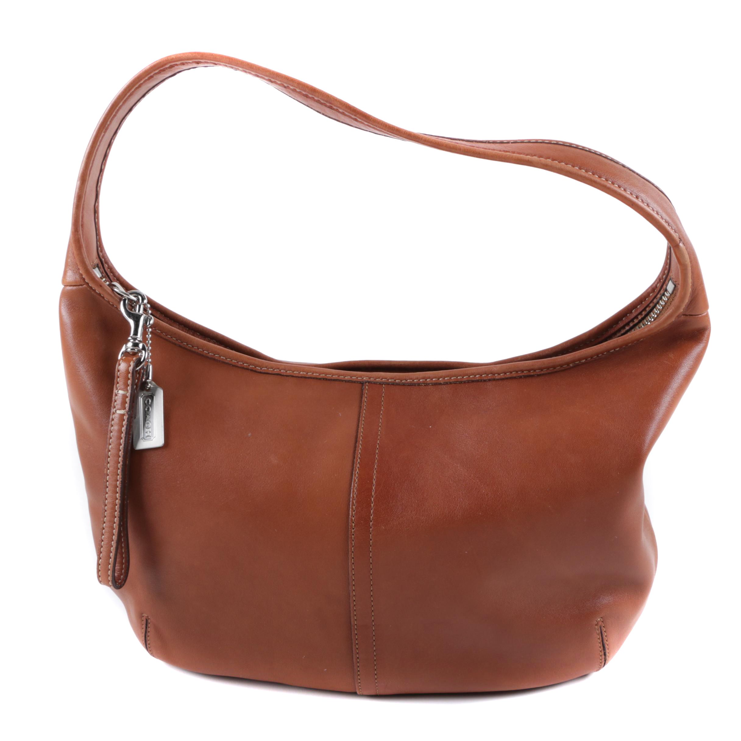 2002 Coach Ergo Whiskey Brown Leather Hobo Bag