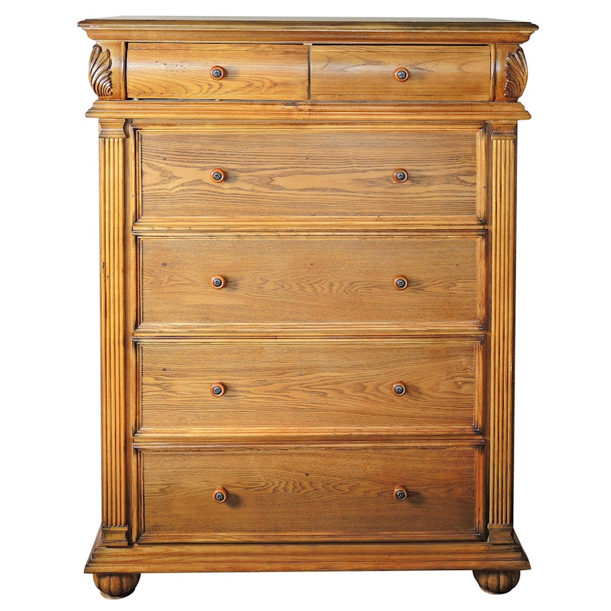 Contemporary Oak Gentleman's Chest of Drawers