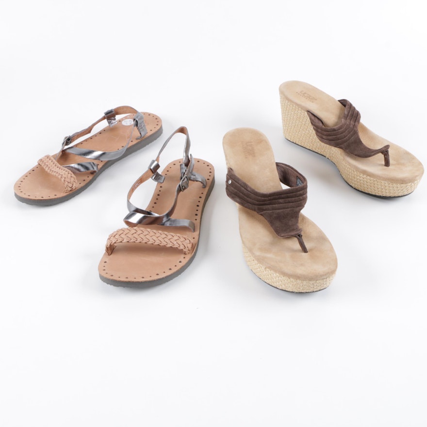 Women's UGG Leather Sandals