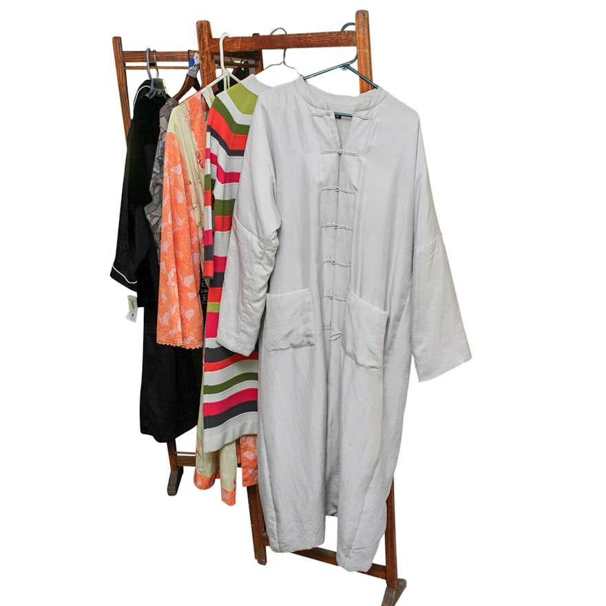 Shift Sweater Dress and Satin Sleepwear Including Eileen Fisher