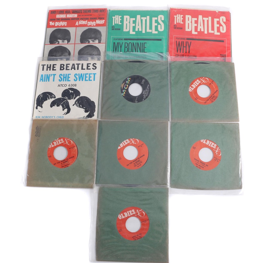 The Beatles 1964 7" Record Collection