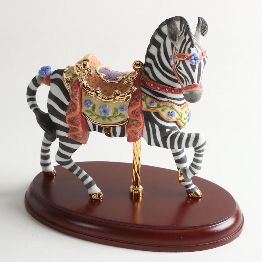 Lenox Limited Edition Zebra Carousel Figurine