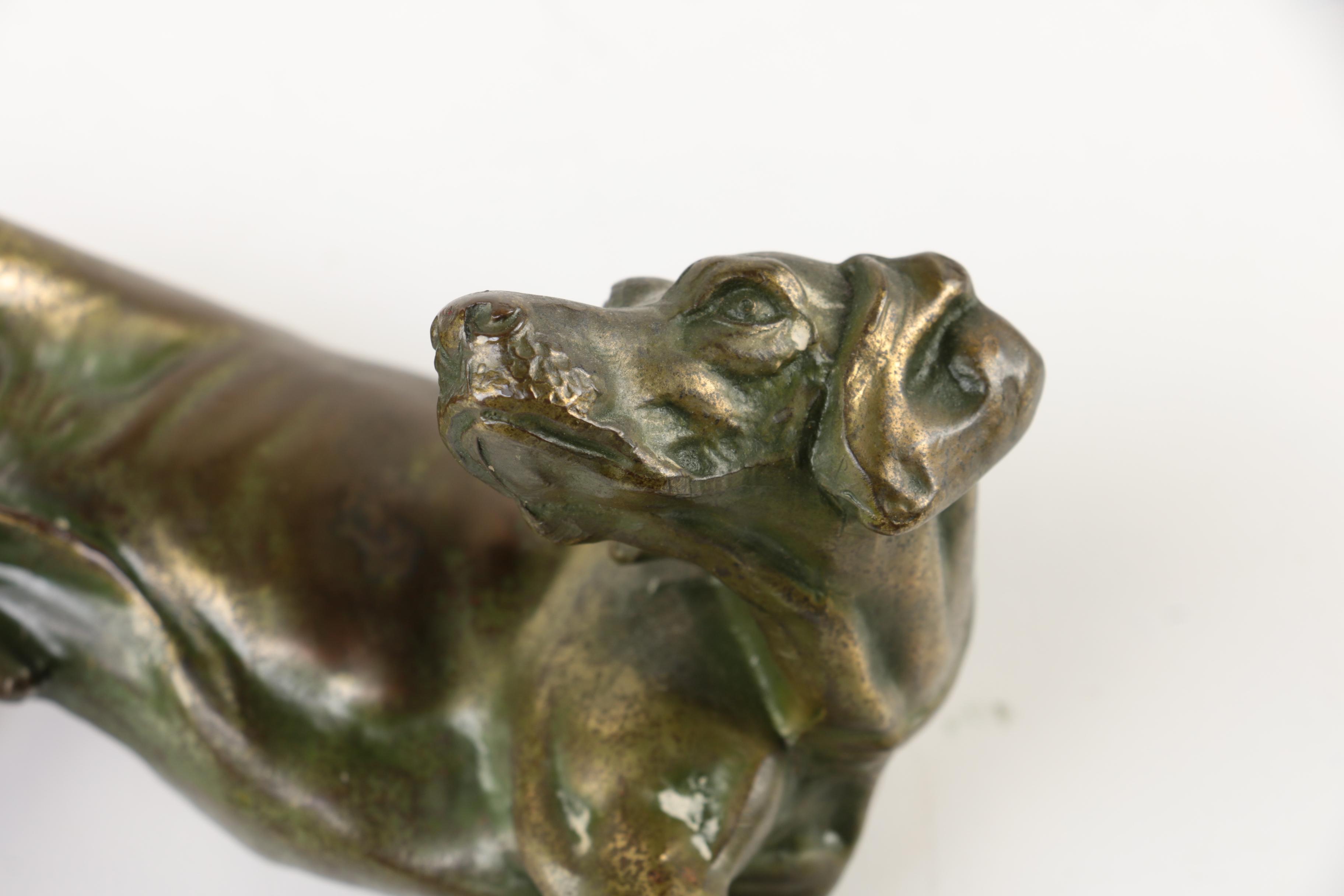 Metal Pointer Dog Figurine