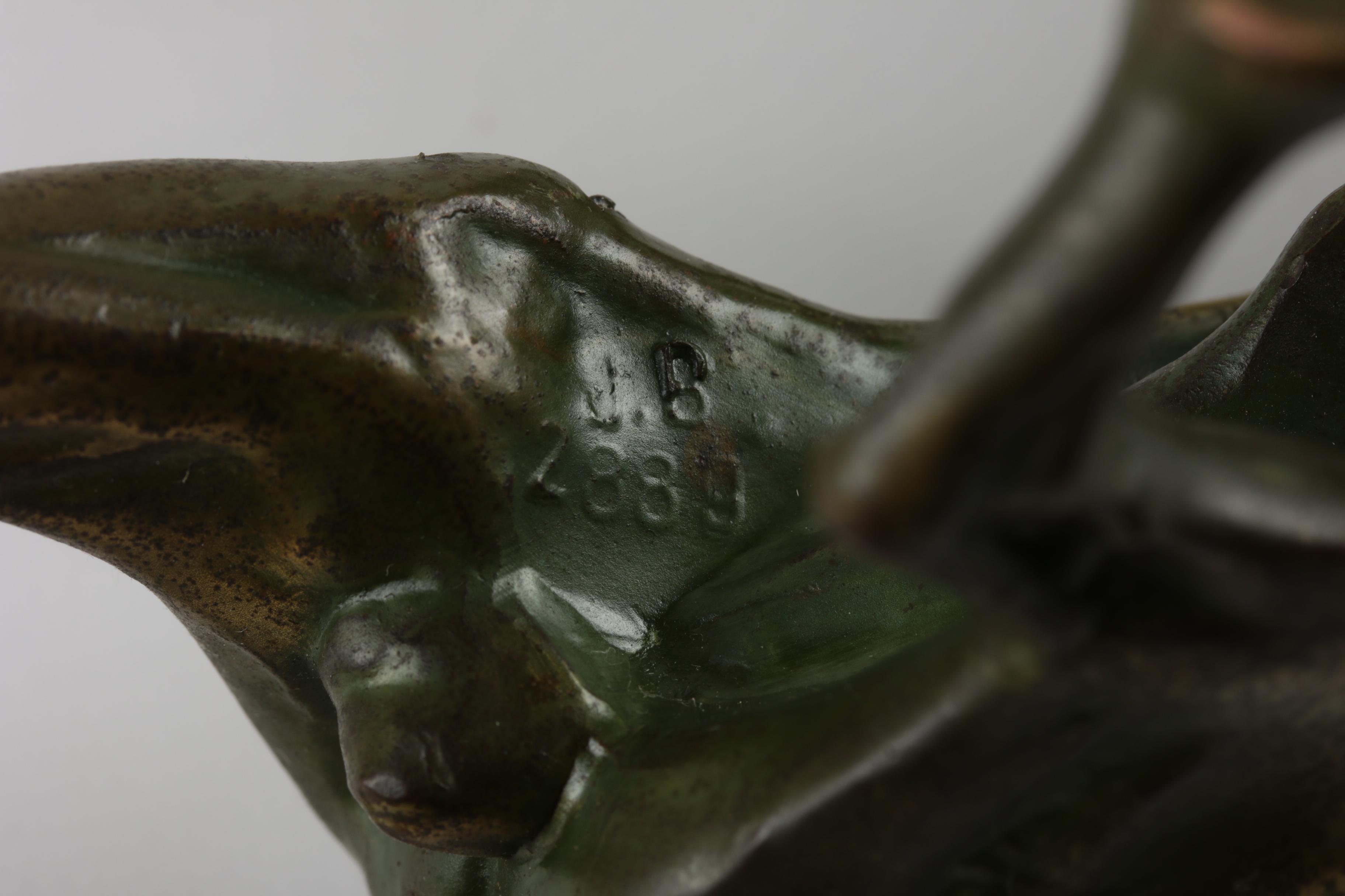 Metal Pointer Dog Figurine