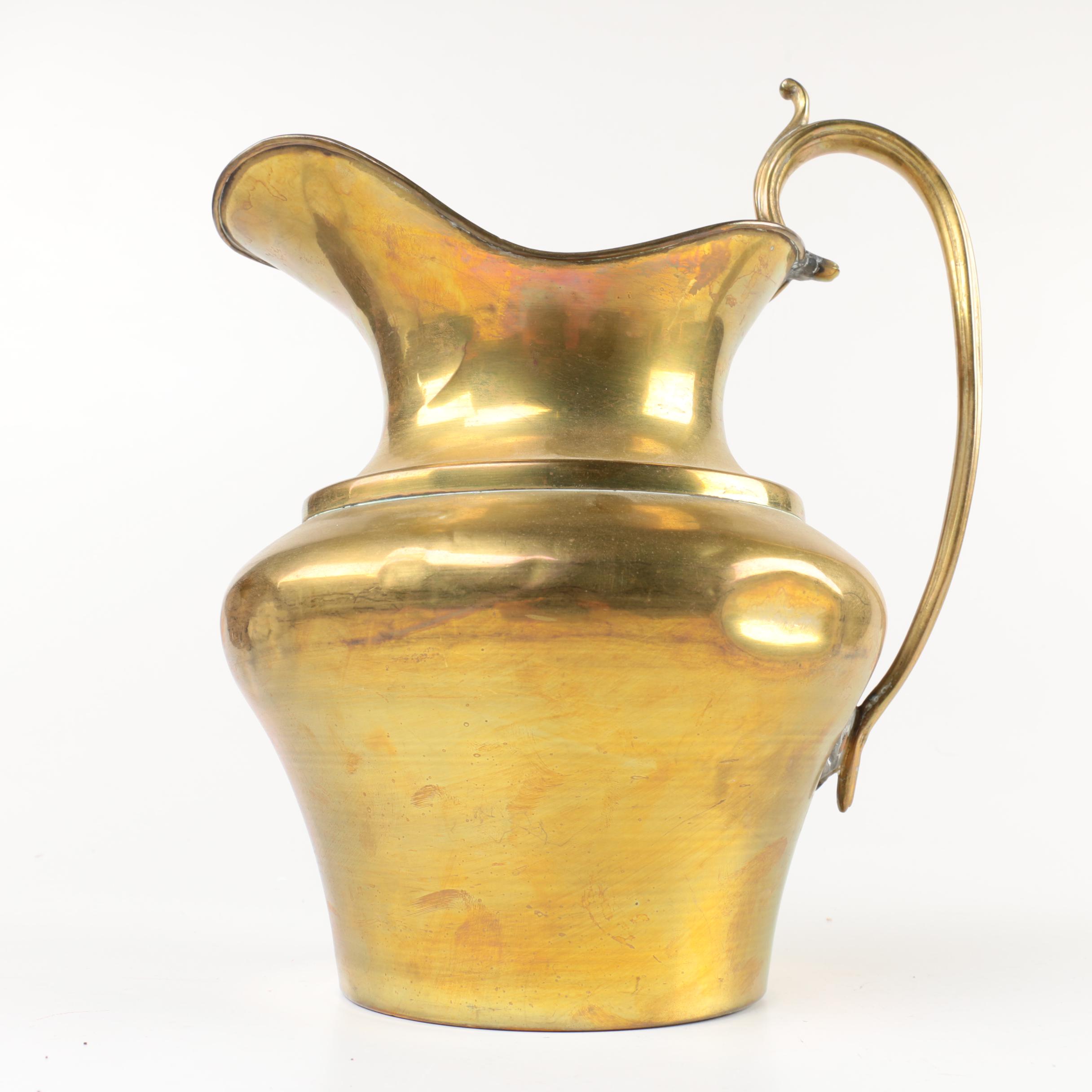 Vintage Brass Pitcher