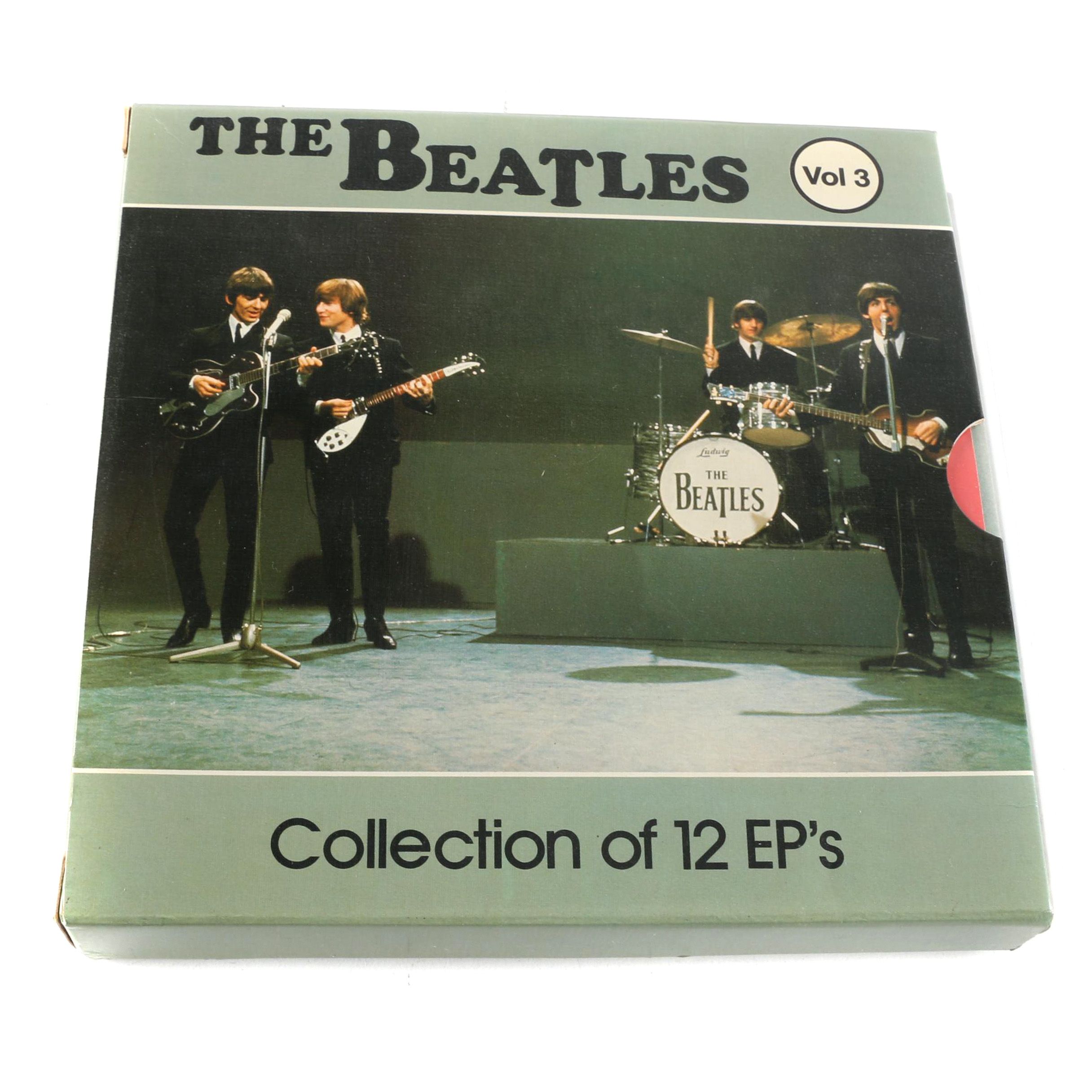 The Beatles "Collection Of 12 EP's Vol 3" Mexican 7" Record Box Set