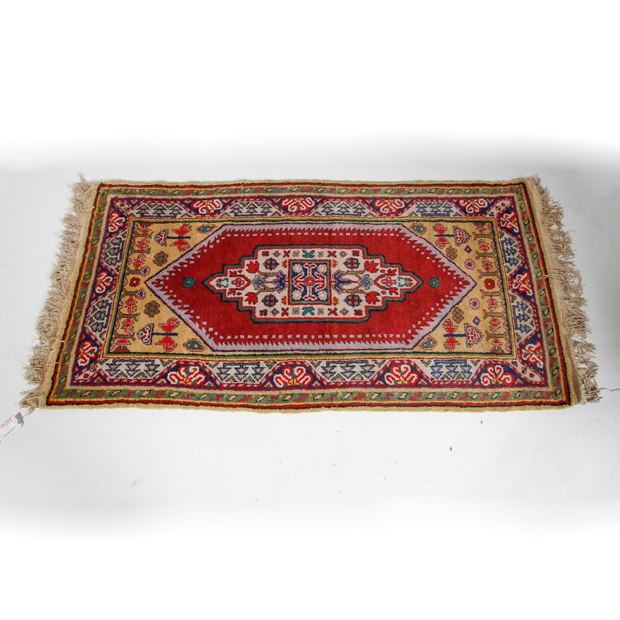 Hand-Knotted Anatolian Wool Accent Rug