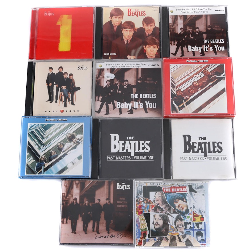 The Beatles CD Collection Including "Past Masters", "1", "Live At The BBC"