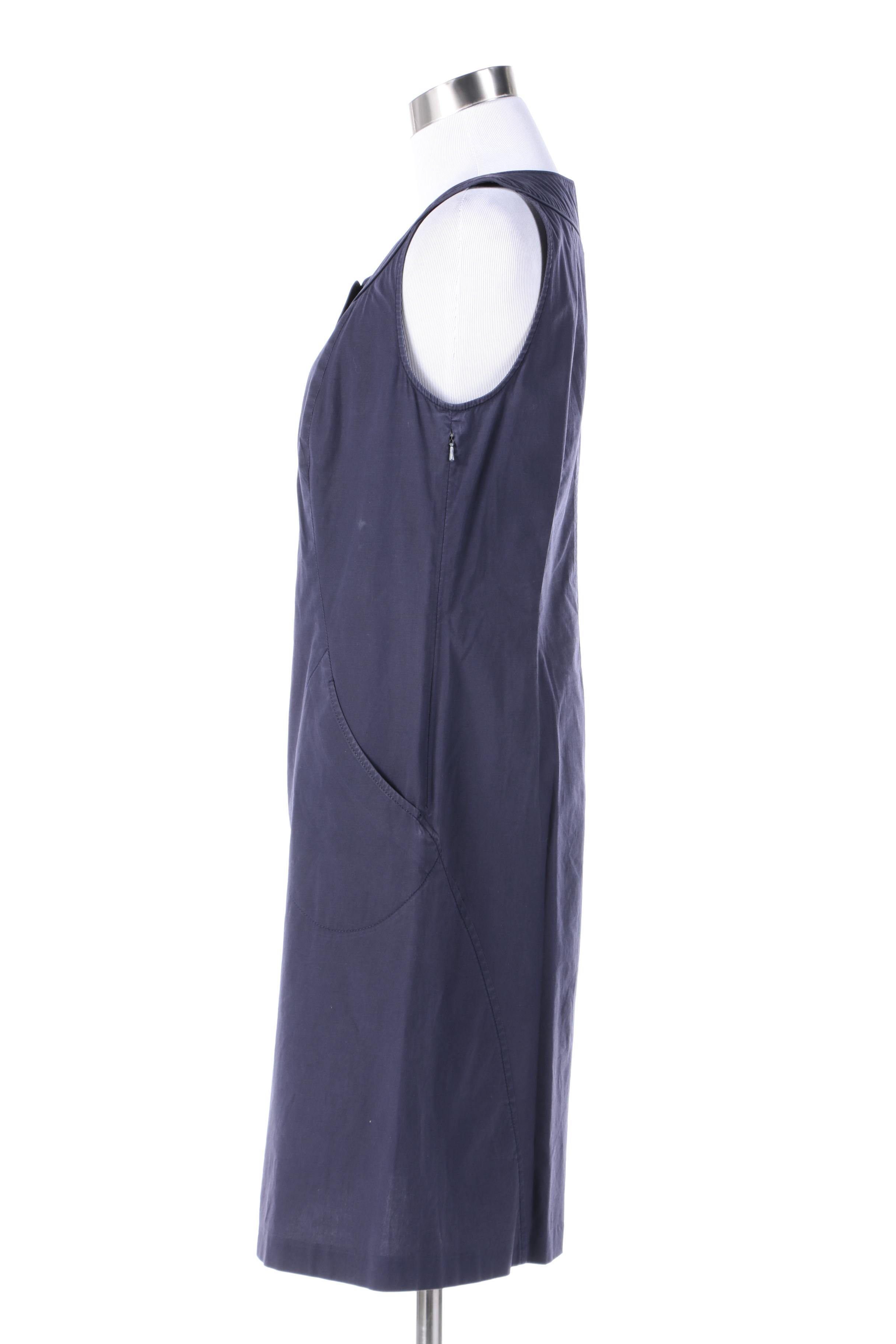 Tory Burch Blue Sleeveless Dress