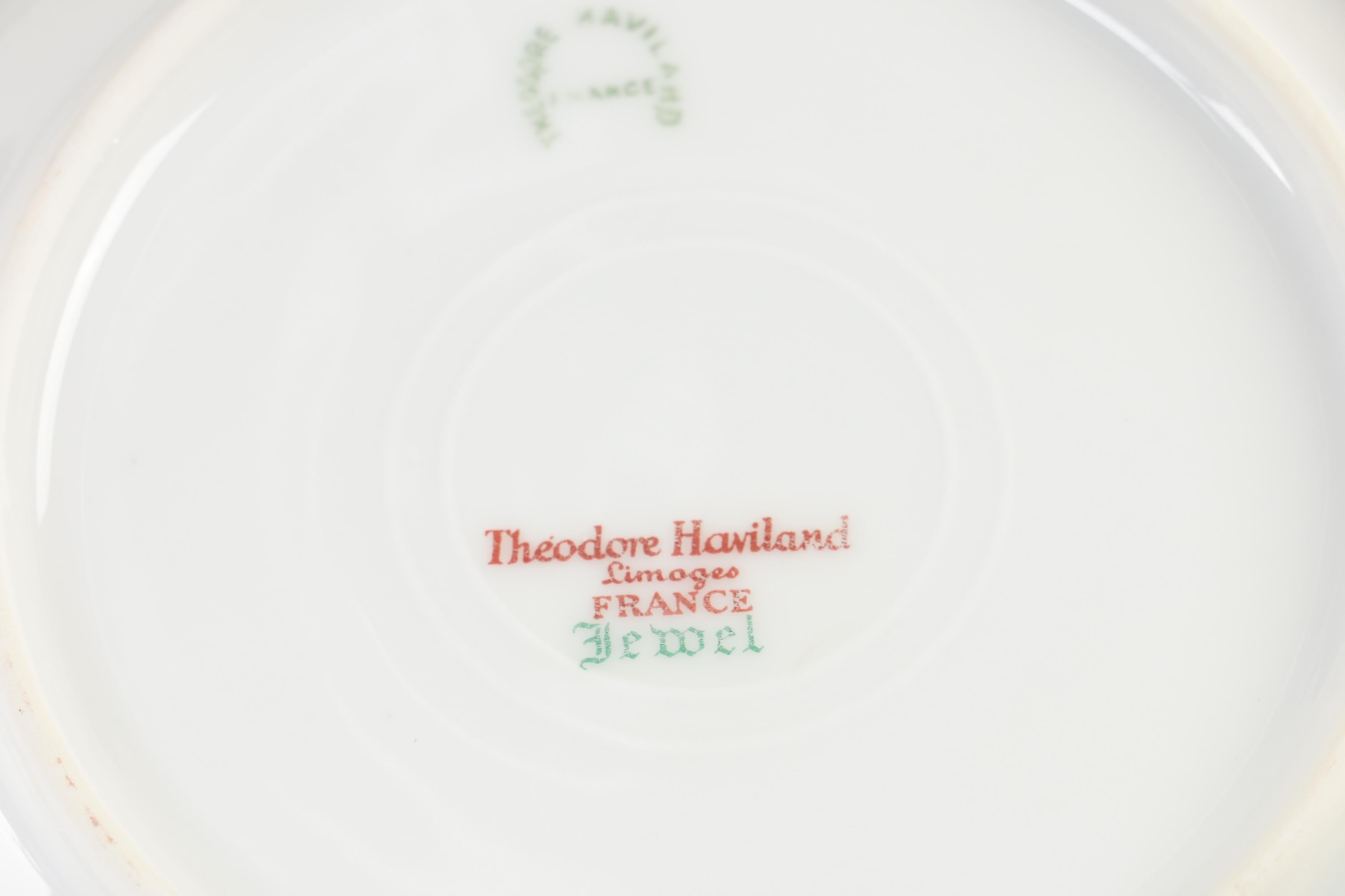 Theodore Haviland Limoges "Jewel" Soup Bowls