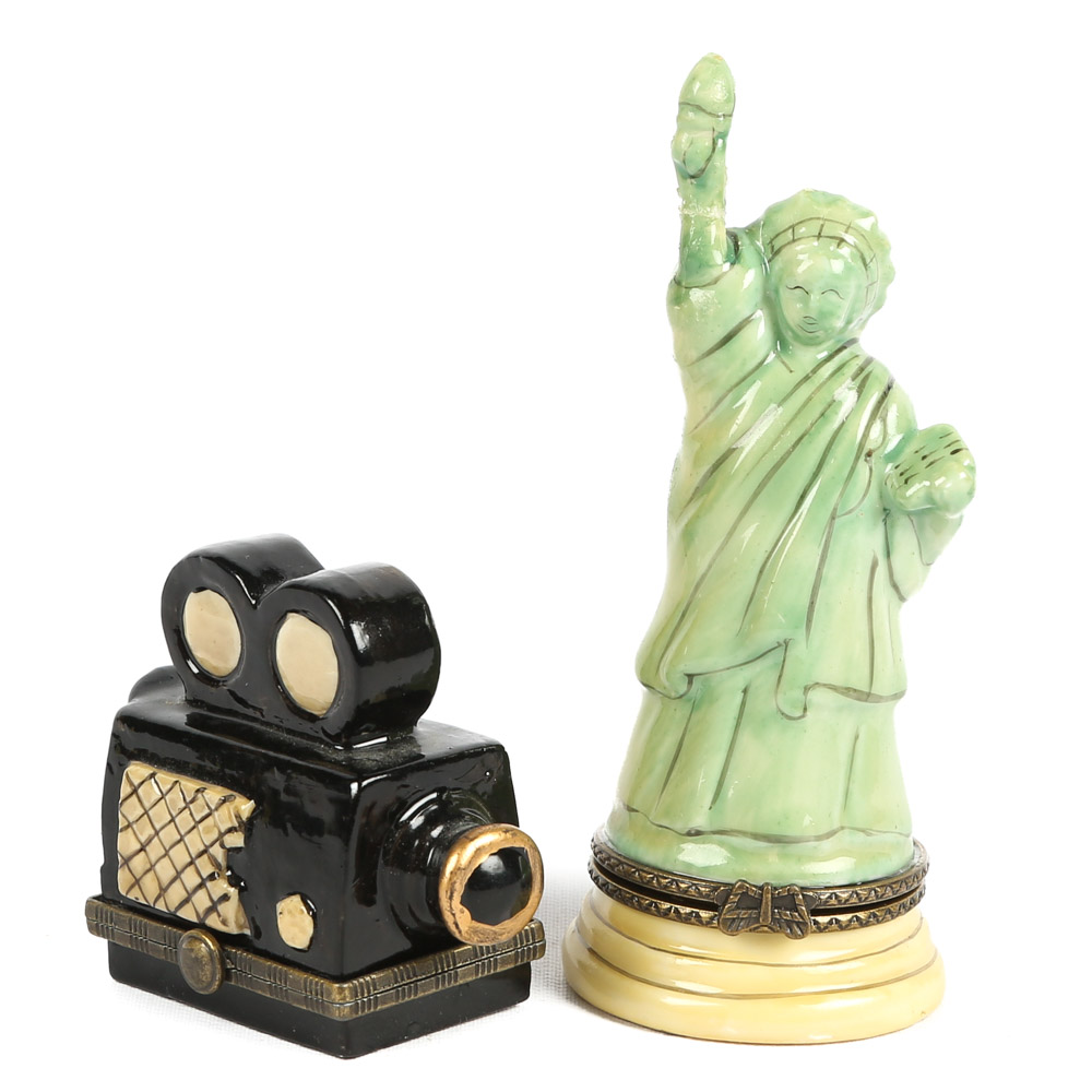 Vintage Porcelain Miniature Boxes