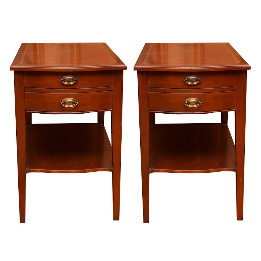 Leather Topped End Tables