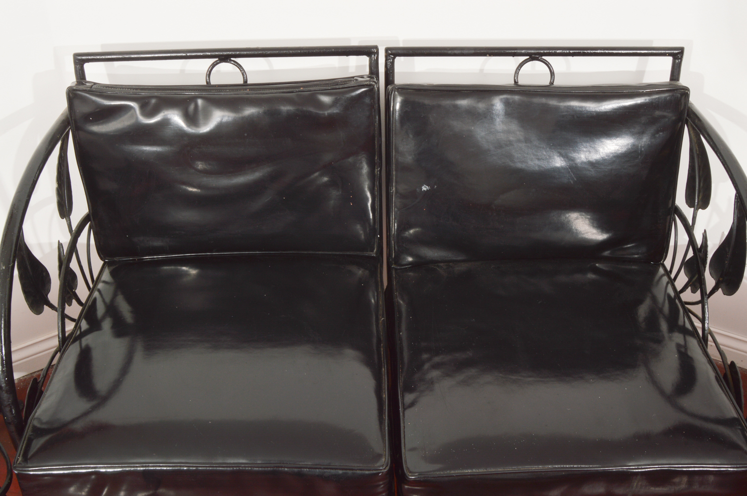 Painted Black Metal Patio Set