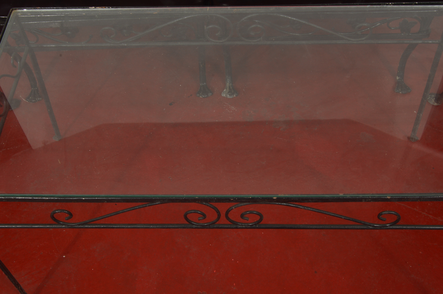 Painted Black Metal Patio Set