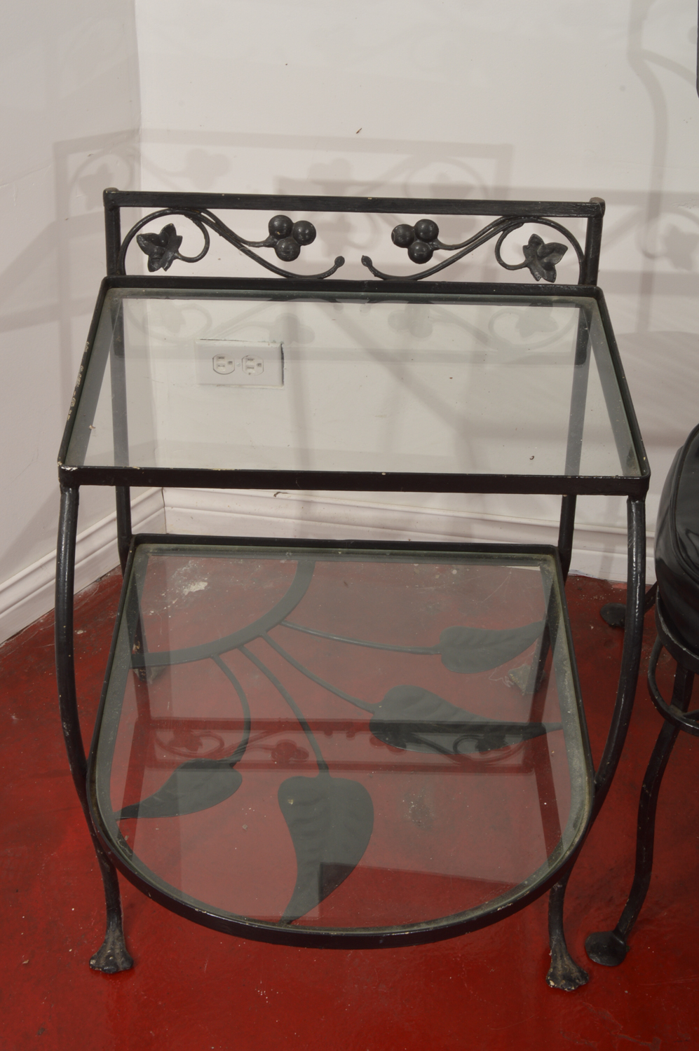 Painted Black Metal Patio Set