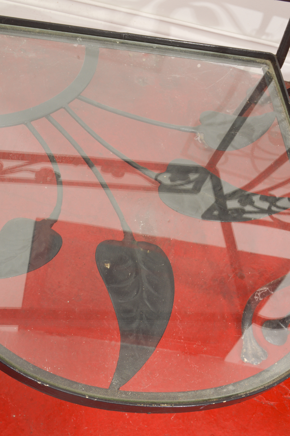 Painted Black Metal Patio Set