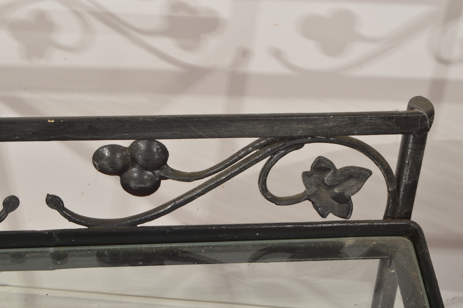 Painted Black Metal Patio Set