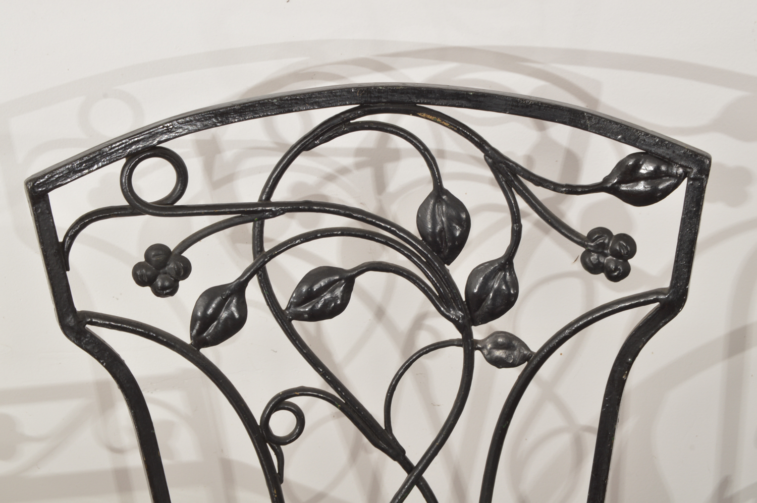 Painted Black Metal Patio Set