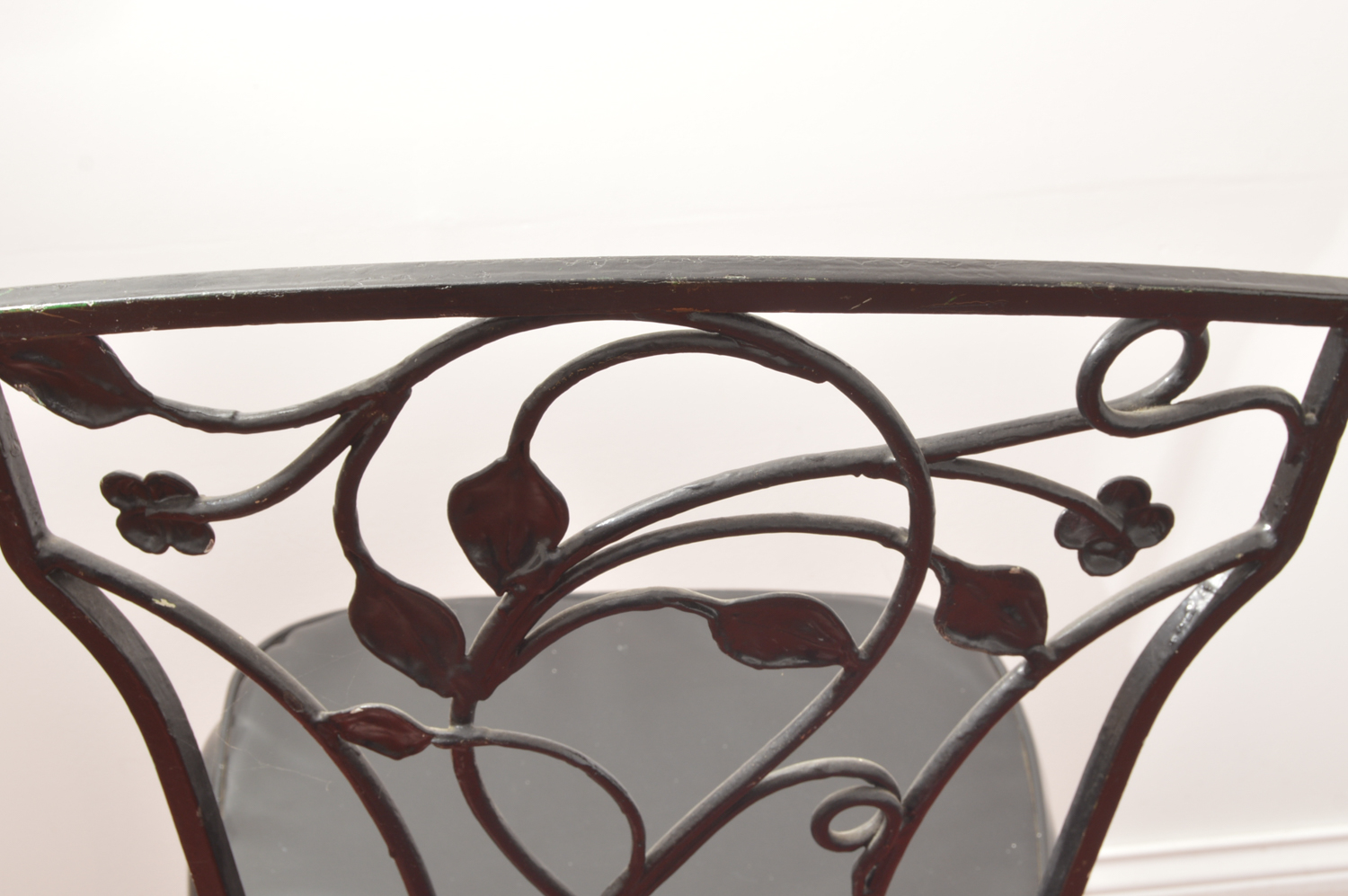 Painted Black Metal Patio Set