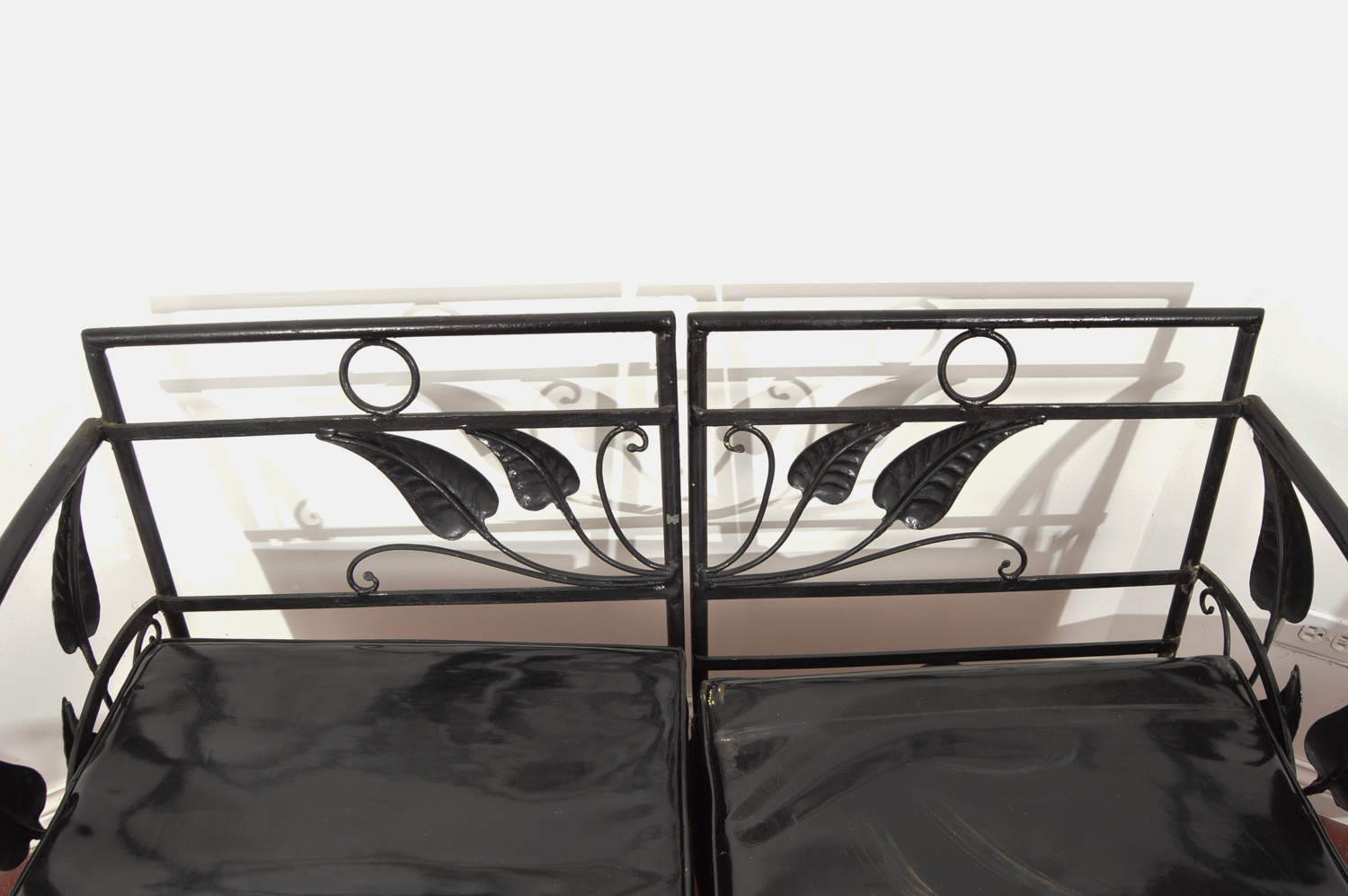 Painted Black Metal Patio Set