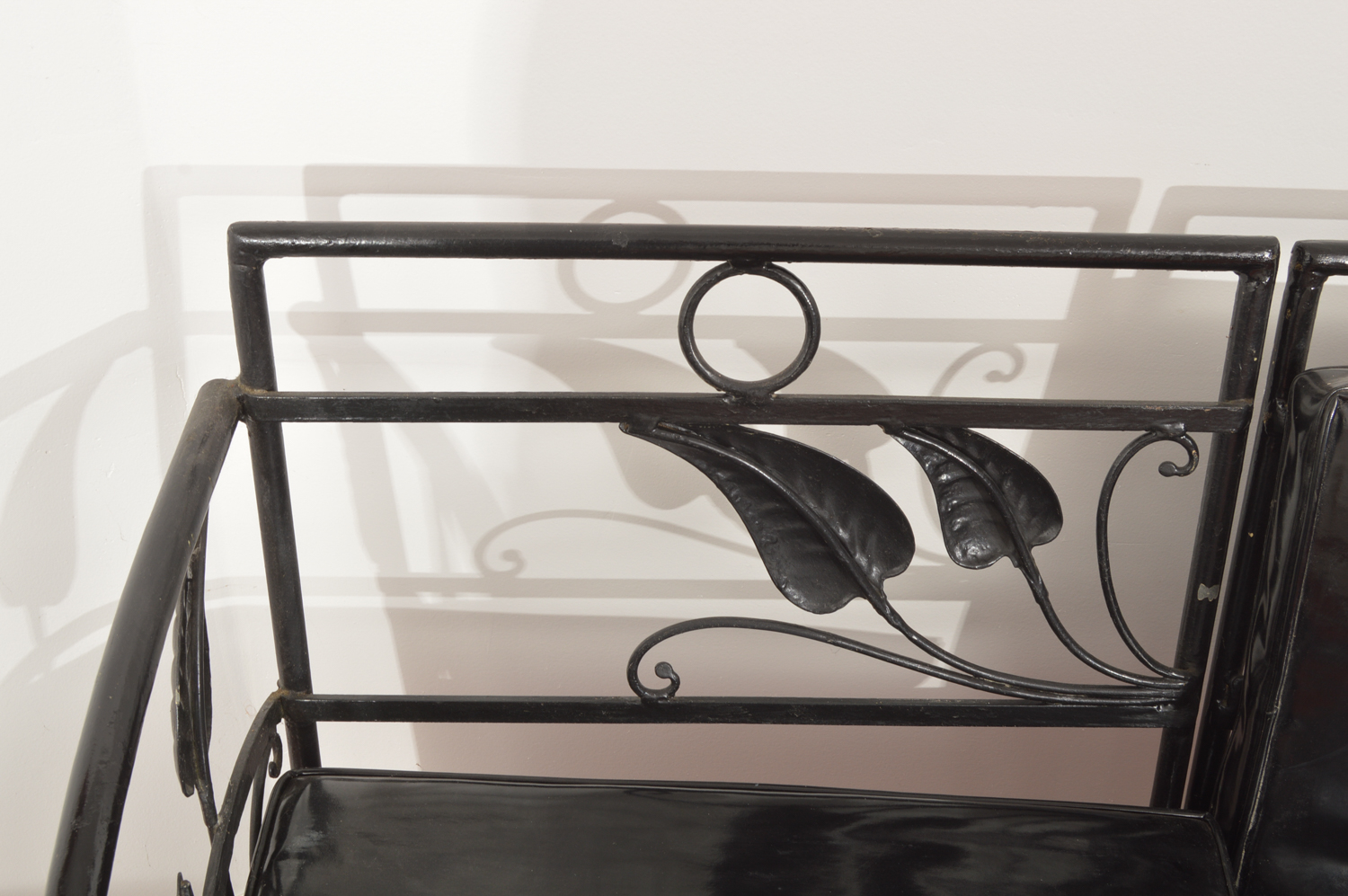 Painted Black Metal Patio Set