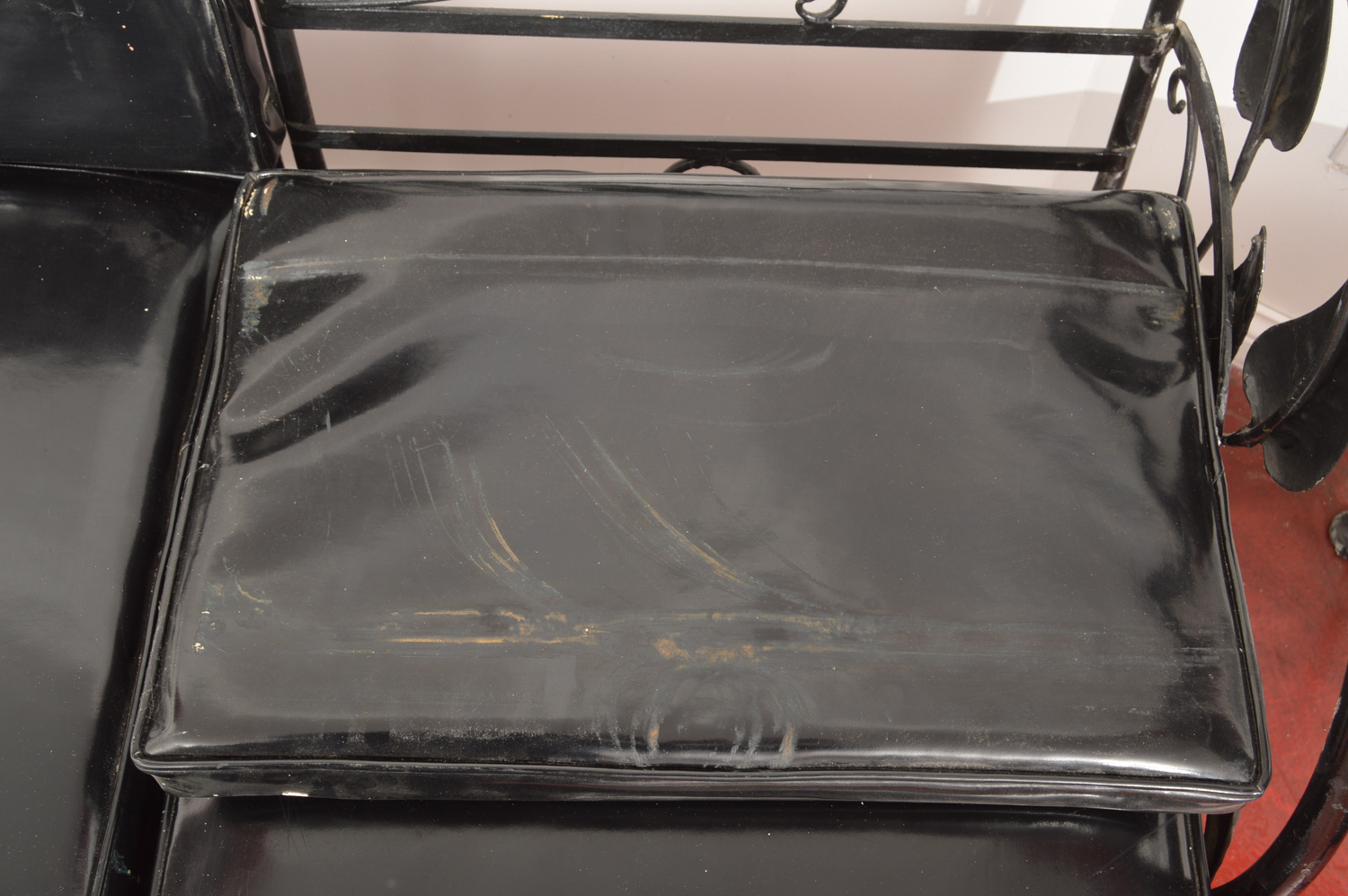 Painted Black Metal Patio Set