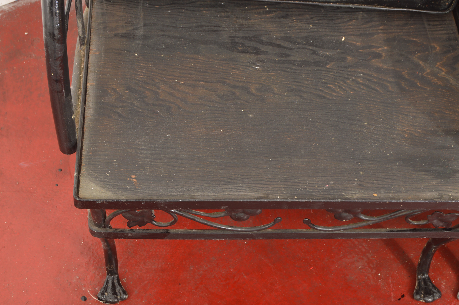 Painted Black Metal Patio Set