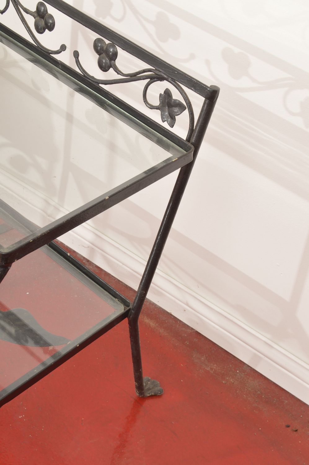 Painted Black Metal Patio Set