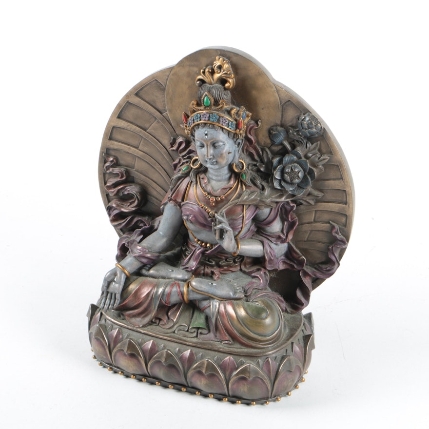 White Tara Decorative Statuette