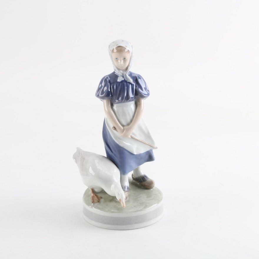 1968 Royal Copenhagen "Girl With Goose" Figurine