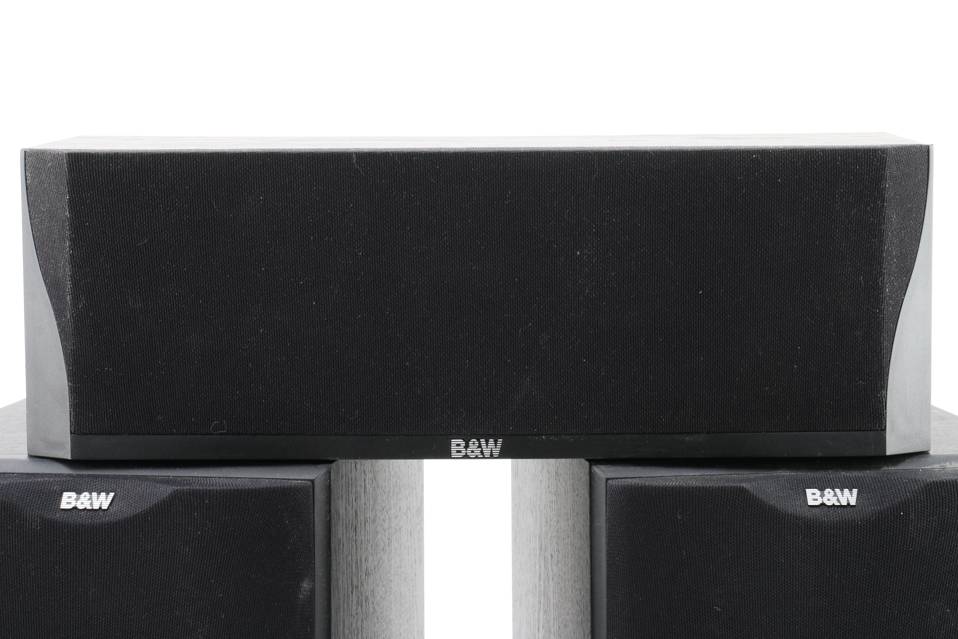 B&W DM601 Bookshelf Speakers and CC3 Center Channel Speaker