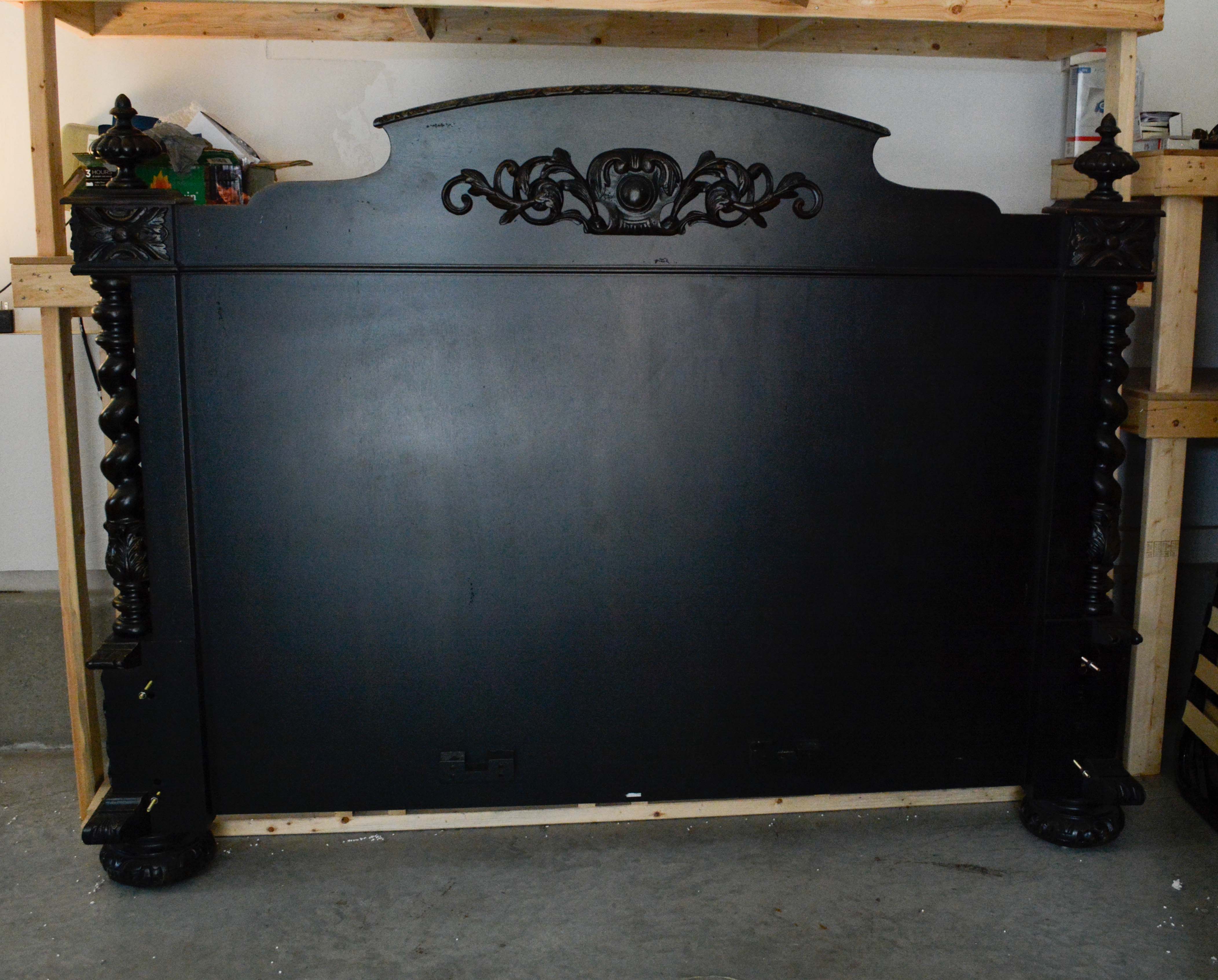 French Empire Style Queen Size Bed Frame