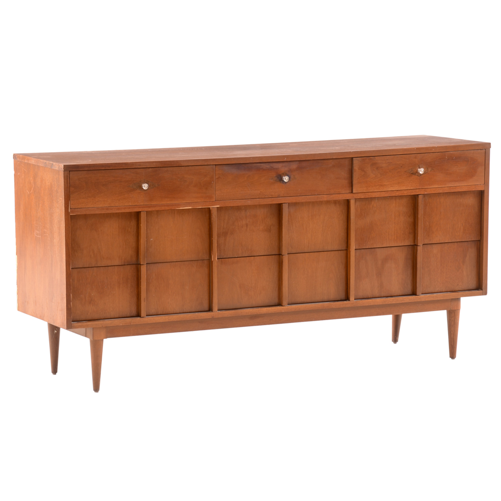 Mid Century Modern Walnut Dresser