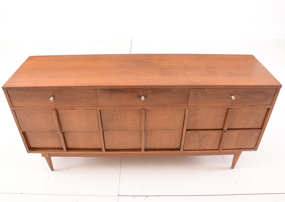 Mid Century Modern Walnut Dresser