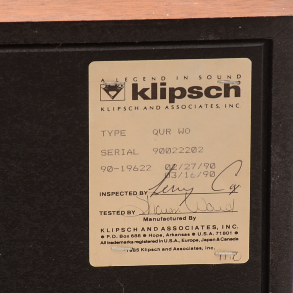 Vintage Klipsch Speakers