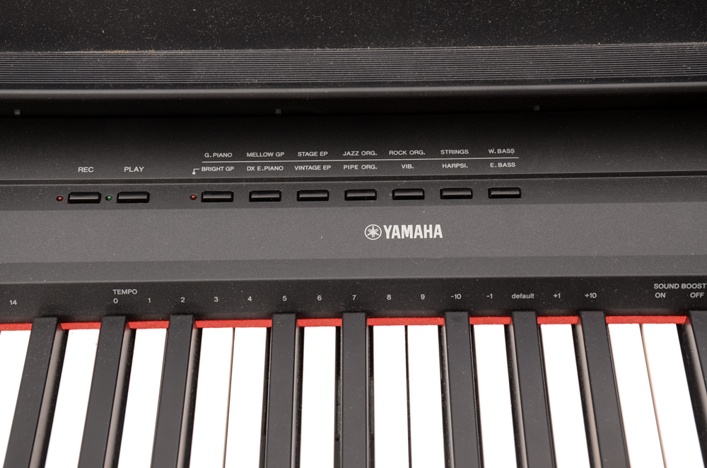 Yamaha P115 Digital Piano Keyboard with Stand and Stool