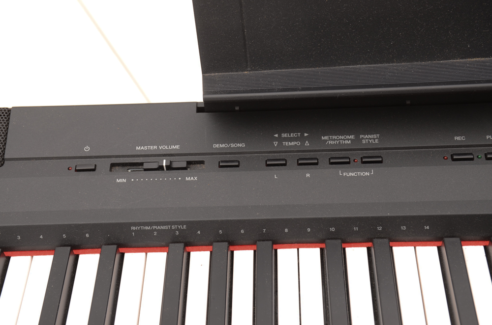Yamaha P115 Digital Piano Keyboard with Stand and Stool