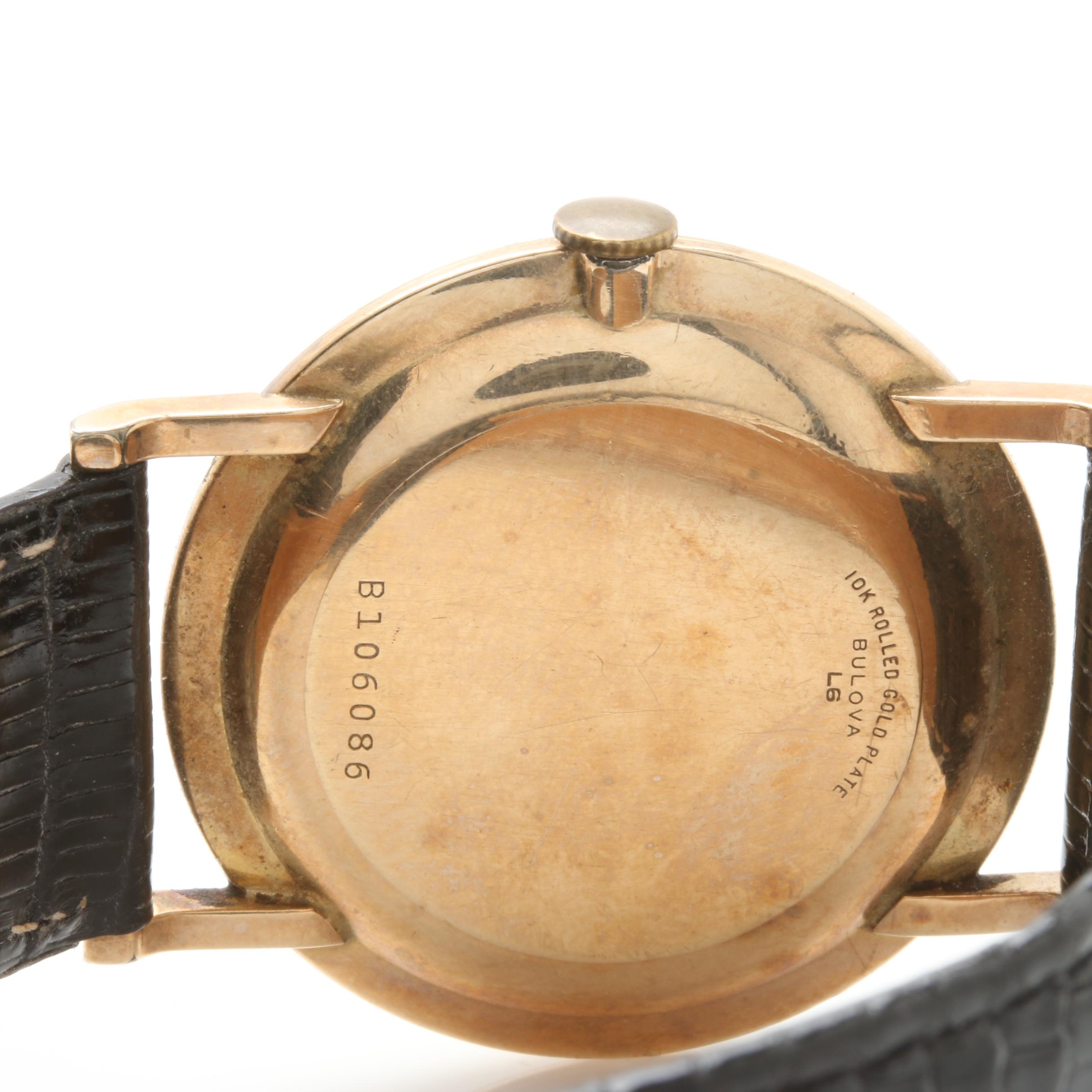 Bulova Gold Plate Diamond Watch