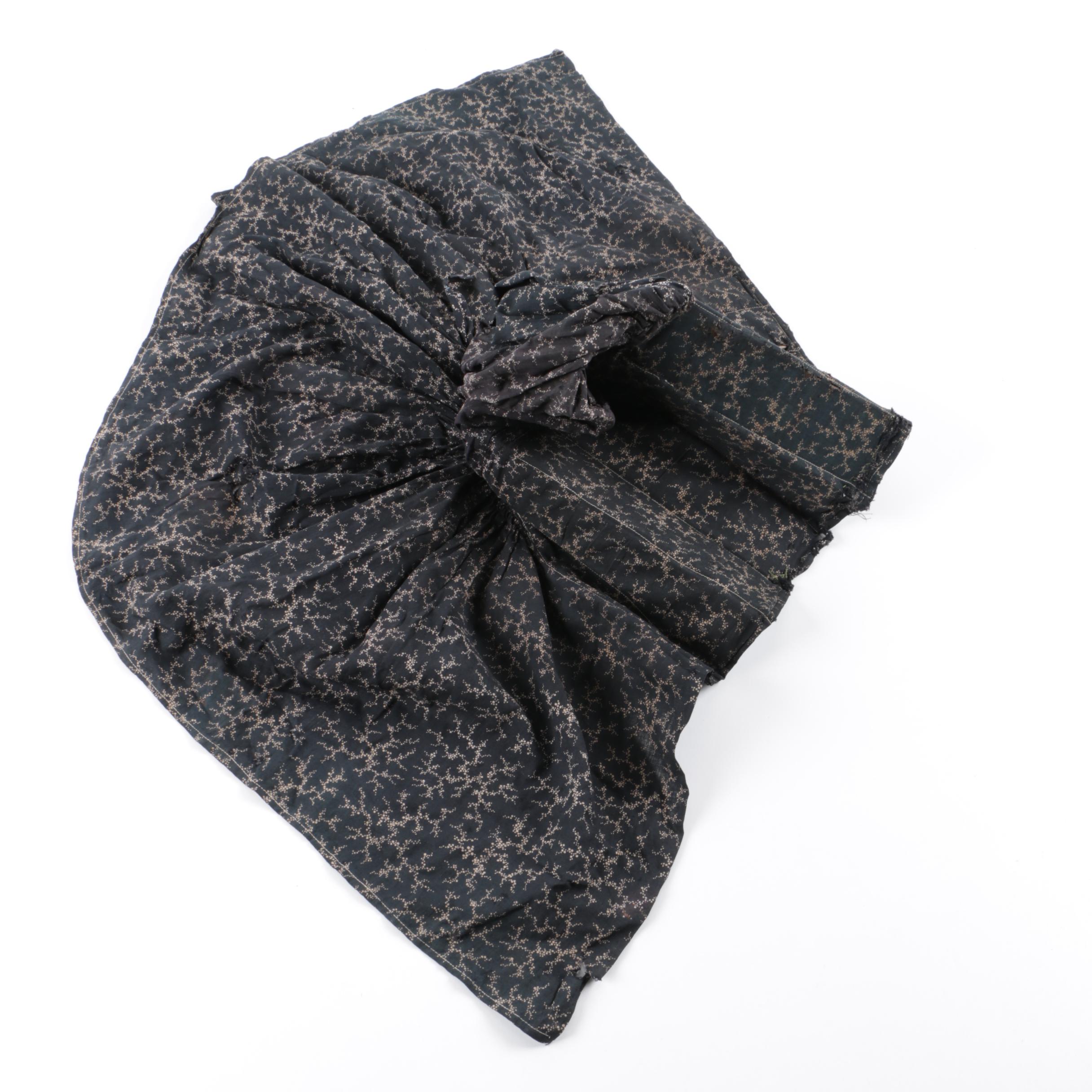 Antique Cotton Bonnet and Contemporary Bucket Hat