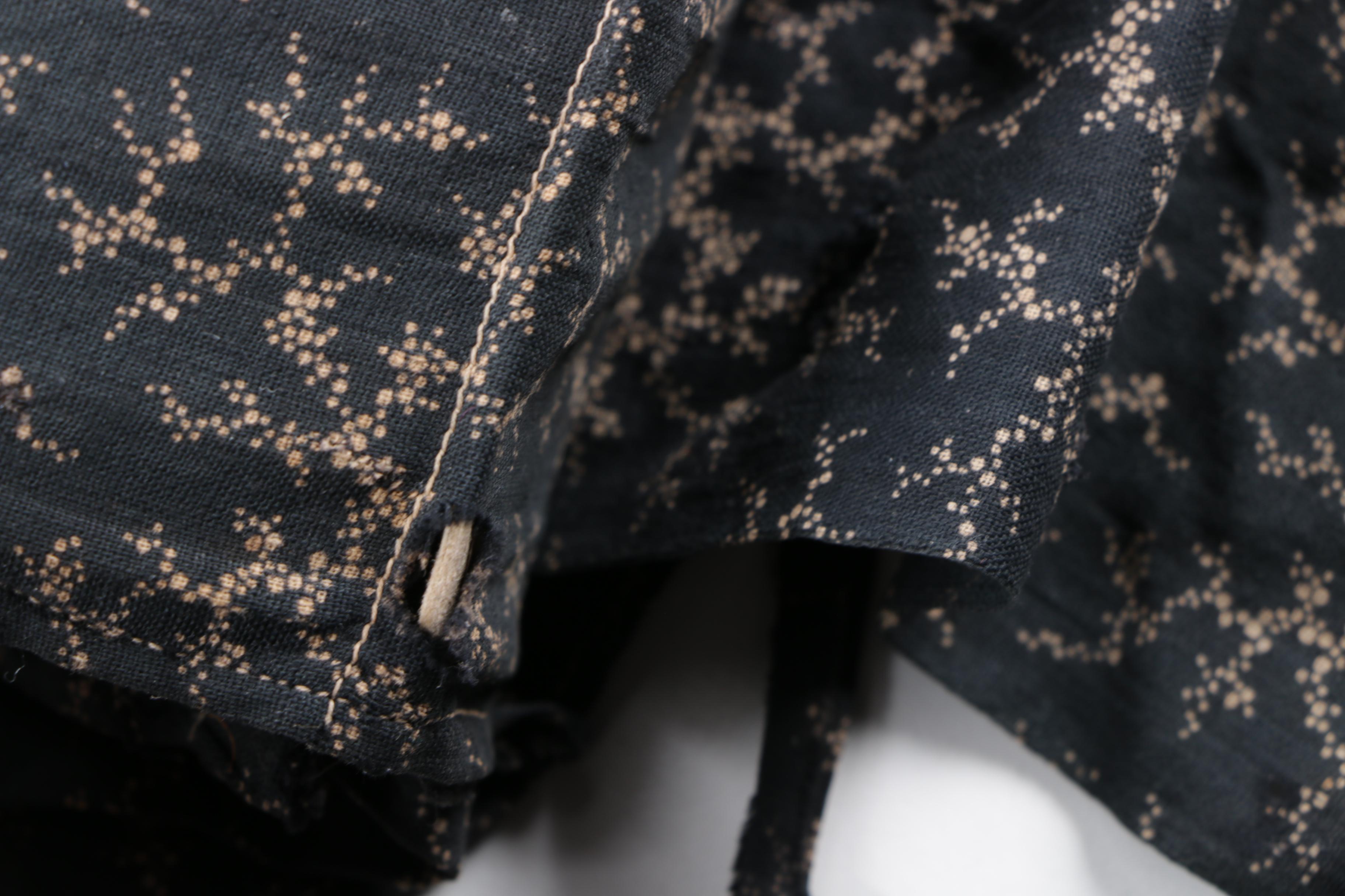 Antique Cotton Bonnet and Contemporary Bucket Hat