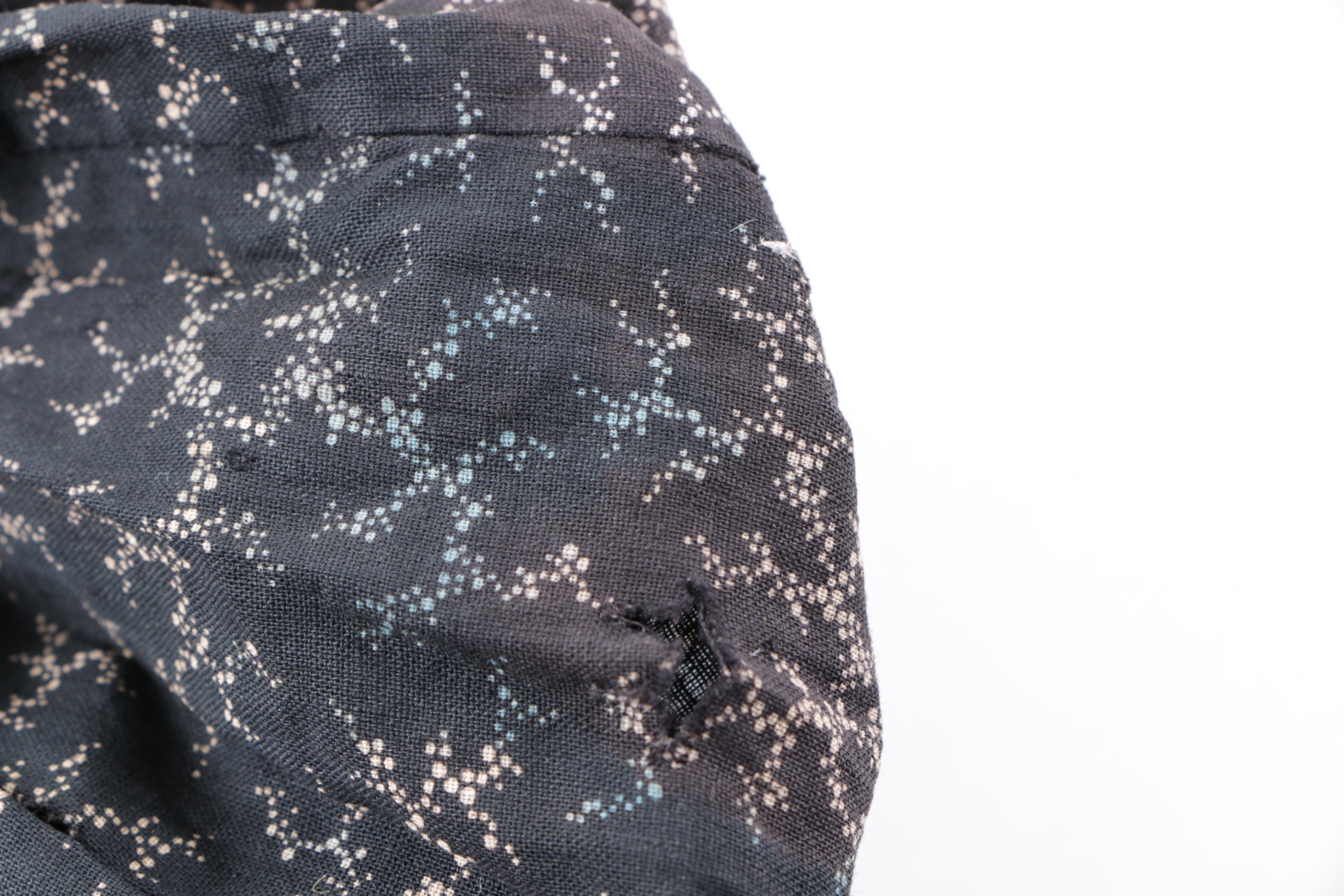 Antique Cotton Bonnet and Contemporary Bucket Hat