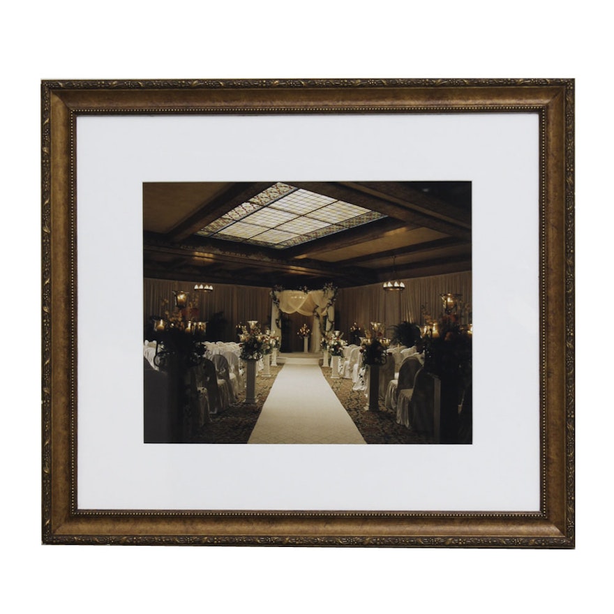 Color Photograph of a Wedding Hall