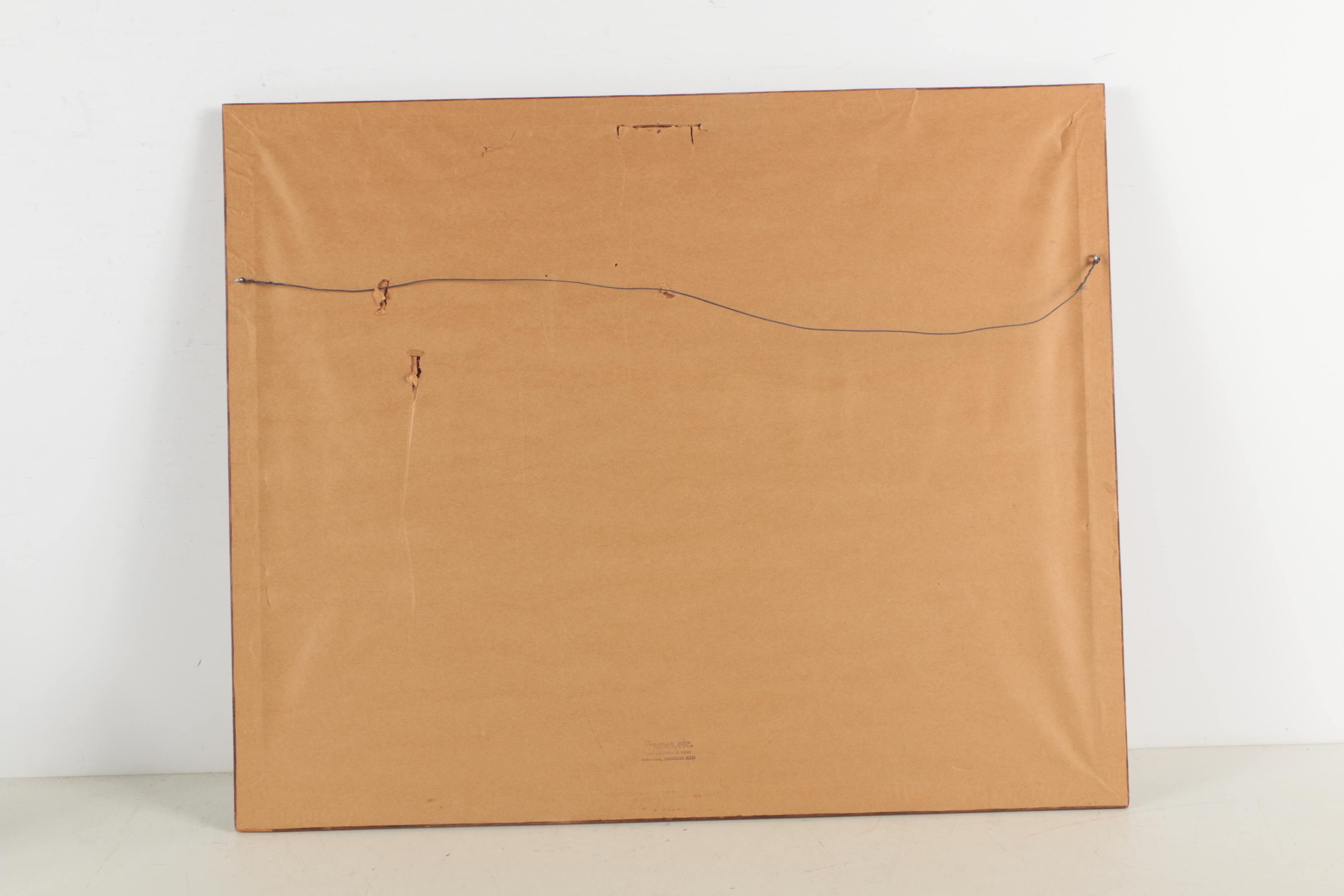 Anton Weiss Vintage Offset Lithographic Limited Edition Print "Winter Hills"