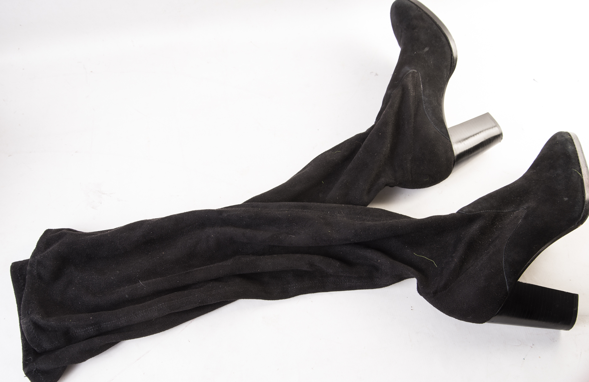 Donald J. Pliner Over-the-Knee Black Suede Boots