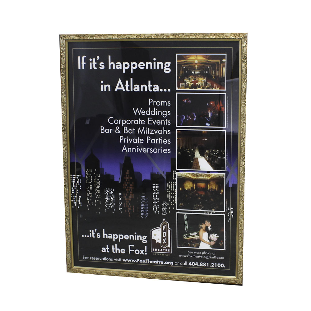 Framed Fox Theater Poster