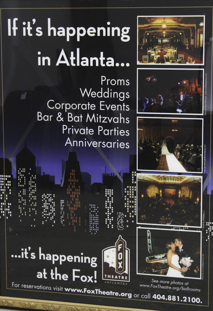 Framed Fox Theater Poster