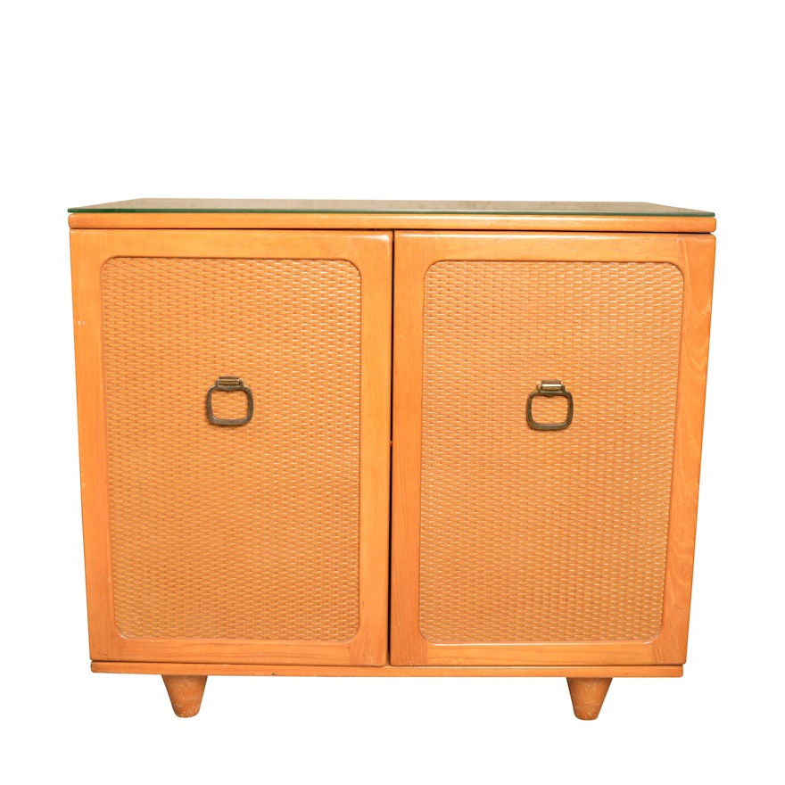 Blonde Figured Hardwood Credenza by Owosso Manufacturing