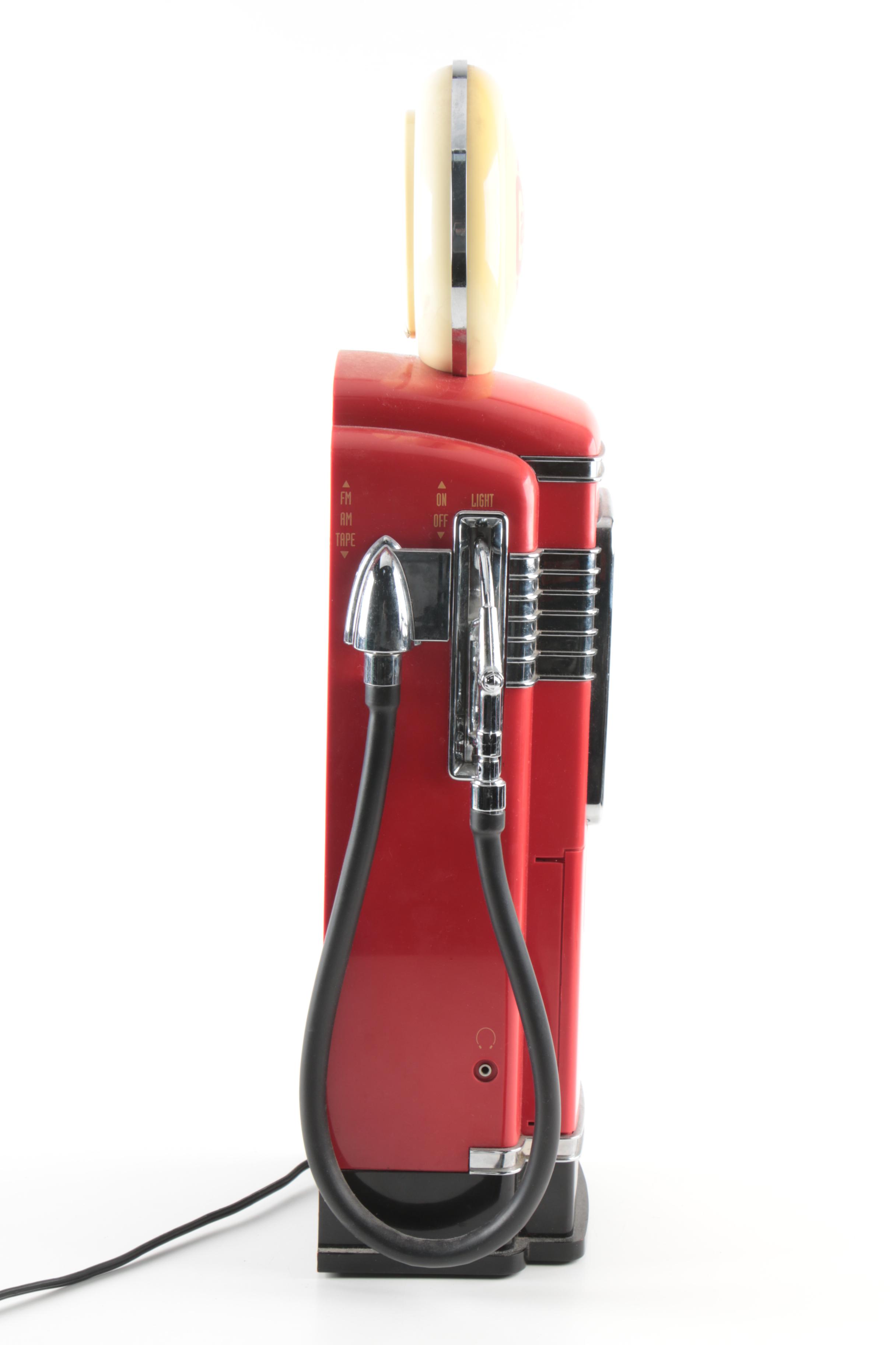 Marksman Gasoline Pump Shaped AM/FM Radio Cassette Player